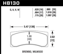 Load image into Gallery viewer, Hawk Universal Brembo DTC-70 Race Brake Pads Thickness 1.018 Brake Pads - Racing Hawk Performance   
