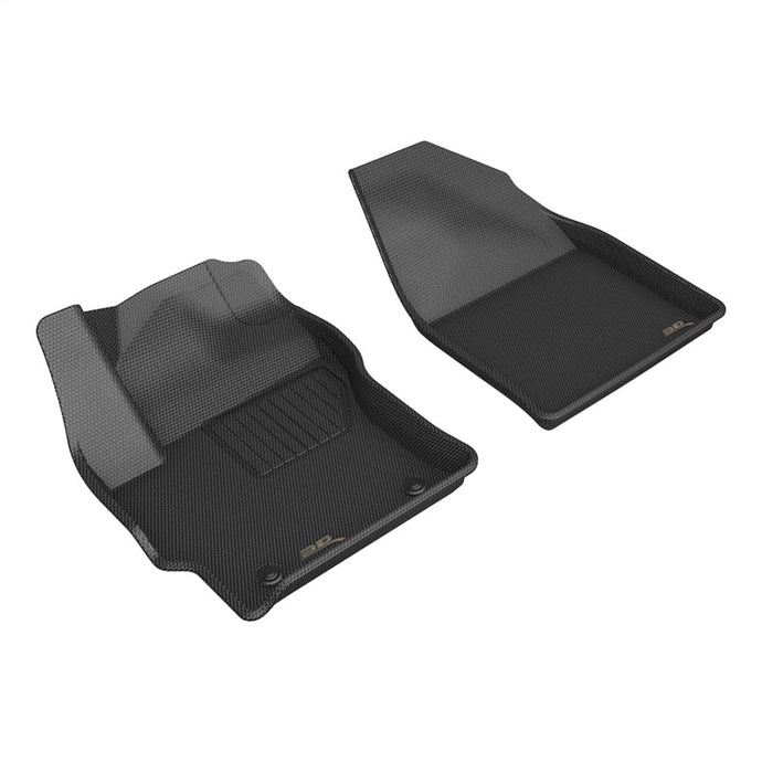 3D MAXider 22-23 Toyota Corolla Cross AWD Kagu Black Floor Mats - Row 1 3D MAXpider