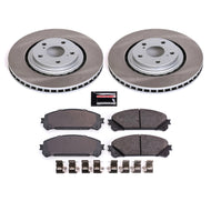 Power Stop 11-20 Toyota Sienna Front Semi-Coated Rotor Kit Brake Kits - Performance Blank PowerStop   
