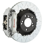 Brembo 99-04 996 Rear GT BBK 4 Piston Cast 2pc 345x28 2pc Rotor Slotted Type3-Silver | 2C3.8007A3