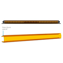 Load image into Gallery viewer, Borne Off-Road Light Bar Cover Single Row 30in Amber Borne Off-Road
