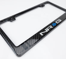 Load image into Gallery viewer, NRG Carbon Accessories NRG Carbon License Plate Frame/ Fiber Poly Dip Finish Wet w/ NRG Logo
