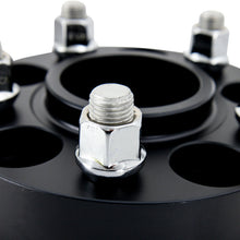 Load image into Gallery viewer, Mishimoto Mishimoto Wheel Spacers 5x114.3 64.1 CB M14x1.5 25mm BK Wheel Spacers &amp; Adapters Mishimoto   
