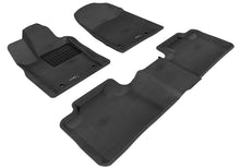 Load image into Gallery viewer, 3D MAXpider 2012-2020 Dodge Durango Kagu 1st &amp; 2nd Row Floormats - Black | L1DG01301509
