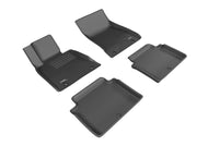 3D MAXpider 2017-2020 Genesis G80 Kagu 1st & 2nd Row Floormats - Black | L1GS00301509