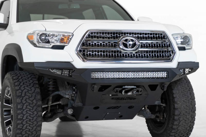 Addictive Desert Designs ADDF681202200103 Addictive Desert Designs 16-19 Toyota Tacoma Stealth Fighther Front Bumper w/ Winch Mount