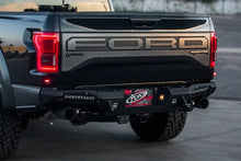 Load image into Gallery viewer, Addictive Desert Designs ADDR117321430103 Addictive Desert Designs 17-18 Ford F-150 Raptor HoneyBadger Rear Bumper w/ 10in SR LED Mounts
