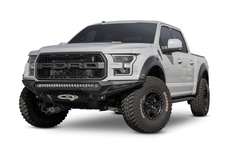 Addictive Desert Designs ADDF111202860103 Addictive Desert Designs 17-18 Ford F-150 Raptor Stealth Fighter Front Bumper w/ Winch Mount