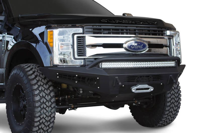 Addictive Desert Designs ADDF167382840103 Addictive Desert Designs 17-18 Ford F-250 HoneyBadger Front Bumper w/ Winch Mount