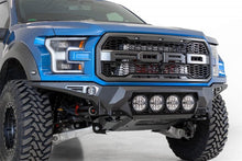 Load image into Gallery viewer, Addictive Desert Designs ADDF110014110103 Addictive Desert Designs 17-20 Ford F-150 Raptor Bomber Front Bumper w/ 4 Rigid 360 6in Round Mounts
