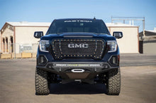 Load image into Gallery viewer, Addictive Desert Designs ADDF471423030103 Addictive Desert Designs 2019 GMC Sierra 1500 SF Front Bumper w/ Winch Mount&amp;Sensor Cutout
