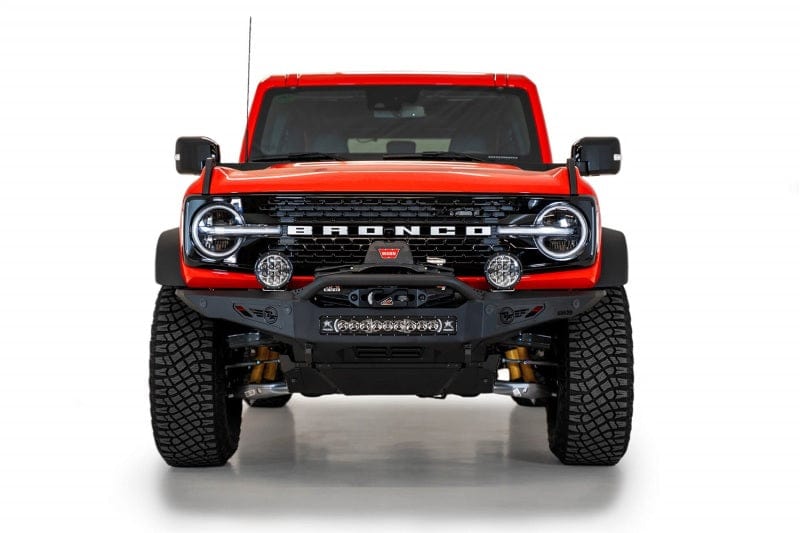 Addictive Desert Designs ADDF230181060103 Addictive Desert Designs 2021+ Ford Bronco Rock Fighter Front Bumper - Hammer Black