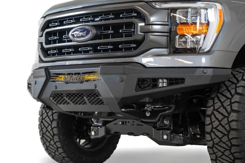 Addictive Desert Designs ADDF197431040103 Addictive Desert Designs 2021 Ford F-150 HoneyBadger Front Bumper w/ Top Hoop