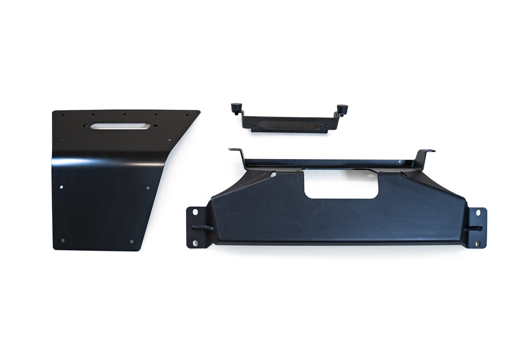 Addictive Desert Designs GGVF_AC2101401NA Addictive Desert Designs Ford Raptor 2022 - Up Pro Bolt-On Winch Kit in Hammer Black AC2101401NA