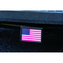 Load image into Gallery viewer, Kuryakyn Freedom Flag LED Hitch Cover Black
