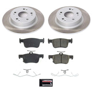Power Stop 18-22 Honda Accord Rear Semi-Coated Rotor Kit Brake Kits - Performance Blank PowerStop   