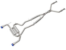 Load image into Gallery viewer, aFe AFE49-36136-L aFe 14-15 Infiniti Q50 V6 3.7L Takeda 2-1/2in 304 SS Cat-Back Exhaust System w/ Blue Flame Tips
