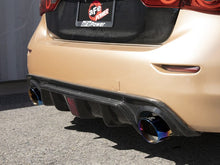 Load image into Gallery viewer, aFe AFE49-36136-L aFe 14-15 Infiniti Q50 V6 3.7L Takeda 2-1/2in 304 SS Cat-Back Exhaust System w/ Blue Flame Tips
