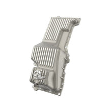 Load image into Gallery viewer, aFe Diff Covers aFe 20-25 GM Trucks Front Engine Oil Pan - Raw w/ Machined Fins
