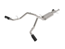 Load image into Gallery viewer, aFe AFE49-34133-B aFe Gemini XV 3in 304 SS Cat-Back Exhaust w/ Cutout 09-18 GM Trucks 4.3L/4.8L/5.3L w/ Black Tips
