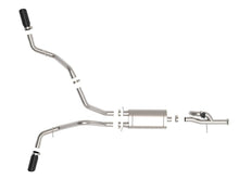 Load image into Gallery viewer, aFe AFE49-34133-B aFe Gemini XV 3in 304 SS Cat-Back Exhaust w/ Cutout 09-18 GM Trucks 4.3L/4.8L/5.3L w/ Black Tips
