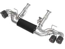 Load image into Gallery viewer, aFe AFE49-34127-C aFe MACH Force-Xp 3in to 2-1/2in 304SS Cat-Back (No NPP) 2020 Chevy Corvette (C8) 6.2L - Carbon Tip
