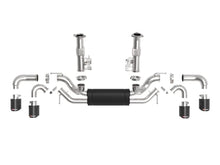 Load image into Gallery viewer, aFe AFE49-34127-C aFe MACH Force-Xp 3in to 2-1/2in 304SS Cat-Back (No NPP) 2020 Chevy Corvette (C8) 6.2L - Carbon Tip
