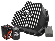 Load image into Gallery viewer, aFe AFE46-71070B aFe POWER GM Diesel Trucks 01-10 V8-6.6L (td) Pro Series Engine Oil Pan Black w/ Machined Fins
