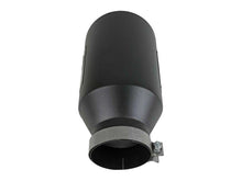 Load image into Gallery viewer, aFe AFE49T50801-B15 aFe Power Universal 5in Inlet 8in Outet MACH Force-XP Clamp-On Exhaust Tip - Black
