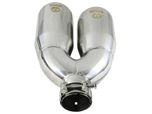 Load image into Gallery viewer, aFe AFE49T25484-P122 aFe Takeda 2.5in 304 Stainless Steel Clamp-on Exhaust Tip Drivers Side 2.5in Inlet 4inDual- Polished
