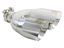 Load image into Gallery viewer, aFe AFE49T25484-P122 aFe Takeda 2.5in 304 Stainless Steel Clamp-on Exhaust Tip Drivers Side 2.5in Inlet 4inDual- Polished
