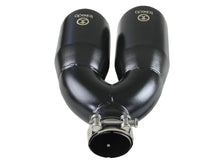 Load image into Gallery viewer, aFe AFE49T25484-B121 aFe Takeda 2.5in 304 Stainless Steel Clamp-on Exhaust Tip Passenger Side 2.5in Inlet 4inDual - Black

