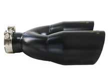 Load image into Gallery viewer, aFe AFE49T25484-B121 aFe Takeda 2.5in 304 Stainless Steel Clamp-on Exhaust Tip Passenger Side 2.5in Inlet 4inDual - Black

