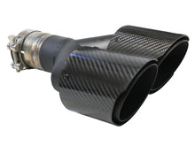 Load image into Gallery viewer, aFe AFE49T25480-C121 aFe Takeda 2.5in 304 Stainless Steel Clamp-on Exhaust Tip Passenger Side 2.5in Inlet 4inDual-Carbon
