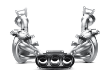 Load image into Gallery viewer, Akrapovic AKRMTP-FE458H Akrapovic 10-15 Ferrari 458 Italia/458 Spyder Slip-On Line (Titanium) w/ Carbon Tips
