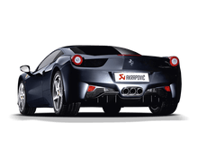 Load image into Gallery viewer, Akrapovic AKRMTP-FE458H Akrapovic 10-15 Ferrari 458 Italia/458 Spyder Slip-On Line (Titanium) w/ Carbon Tips
