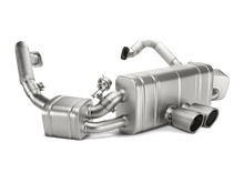 Load image into Gallery viewer, Akrapovic AKRS-PO981SO2-HT Akrapovic 16-16 Porsche Boxster Spyder / Cayman GT4 (981) Slip-On Line (Titanium) w/ Titanium Tips
