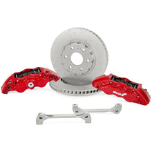 Load image into Gallery viewer, Alcon ALCBKF1559AX75 Alcon 2021+ RAM TRX 376x42mm Rotors 6-Piston Red Calipers Front Brake Upgrade Kit
