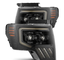 Load image into Gallery viewer, AlphaRex ARX880483 AlphaRex 09-14 Ford F-150 PRO-Series Projector Headlights Black w/Activation Light Seq Signal SB DRL
