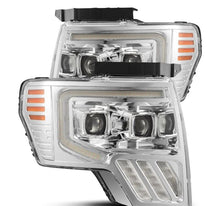 Load image into Gallery viewer, AlphaRex ARX880482 AlphaRex 09-14 Ford F-150 PRO-Series Projector Headlights Plank Style Chrm w/Activ Light/Seq Signal
