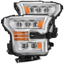 Load image into Gallery viewer, AlphaRex ARX880151 AlphaRex 17-20 Ford Raptor NOVA LED Proj Headlights Plank Style Chrm w/Activ Light Sequential Signal
