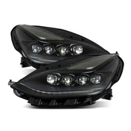 AlphaRex ARX880859 AlphaRex 17-22 Tesla Model 3/20-23 Model Y NOVA LED Proj Headlights Alpha-Blk w/Actv Lgt & Seq.Sig