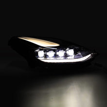Load image into Gallery viewer, AlphaRex ARX880860 AlphaRex 17-22 Tesla Model 3/20-23 Model Y NOVA-Series LED Proj Headlights Blk w/Actv Lgt &amp; Seq.Sig
