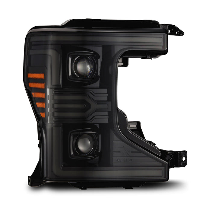 AlphaRex ARX880343 AlphaRex 20-22 Ford F-250/350/450 SD LUXX-Series LED Proj Headlights Alpha-Bk w/Acv Light SS & SBDRL