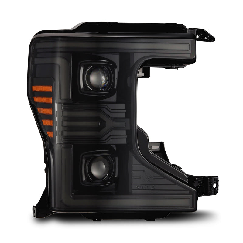 AlphaRex ARX880343 AlphaRex 20-22 Ford F-250/350/450 SD LUXX-Series LED Proj Headlights Alpha-Bk w/Acv Light SS & SBDRL