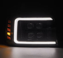 Load image into Gallery viewer, AlphaRex ARX880269 AlphaRex 92-96 Ford F-Series/Bronco NOVA-Series LED Proj Headlight Alpha-Bk w/Actv Light SS &amp; SBDRL
