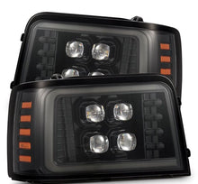 Load image into Gallery viewer, AlphaRex ARX880269 AlphaRex 92-96 Ford F-Series/Bronco NOVA-Series LED Proj Headlight Alpha-Bk w/Actv Light SS &amp; SBDRL
