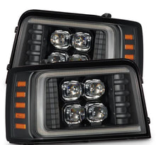 Load image into Gallery viewer, AlphaRex ARX880299 AlphaRex 92-96 Ford F-Series/Bronco NOVA-Series LED Proj Headlight Bk w/Actv Light SeqSig &amp; SBDRL
