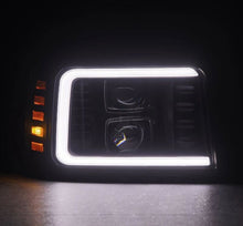 Load image into Gallery viewer, AlphaRex ARX880266 AlphaRex 92-96 Ford F-Series/Bronco PRO-Series Proj Headlight Blk w/Seq. Sig &amp; DRL
