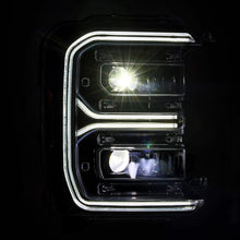 Load image into Gallery viewer, AlphaRex Headlights AlphaRex 23-26 Ford F-250 SD LUXX LED Proj Headlights Alpha Blk w/Activ Light/Seq Signal/Switchback
